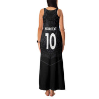 Custom Aotearoa Rugby Family Matching Tank Maxi Dress and Hawaiian Shirt The Blacks-Sporty T90 Style LT03 - Polynesian Pride