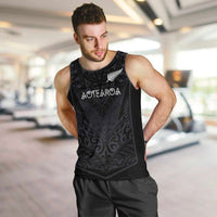 Custom Aotearoa Rugby Men Tank Top The Blacks-Sporty T90 Style - Polynesian Pride