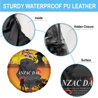 Niue ANZAC Day Spare Tire Cover Soldier and Gallipoli Lest We Forget LT03 - Polynesian Pride