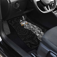 American Samoa Flag Day Car Mats Tribal Tattoo with Eagle Black
