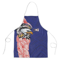 American Samoa Flag Day Apron Tribal Tattoo with Eagle Blue-Red