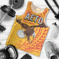 Personalised American Samoa Flag Day Men Tank Top Fautasi Race Pago Pago-Aeto Eagle Wings Tribal Style