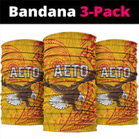 American Samoa Flag Day Neck Gaiter Fautasi Race Pago Pago-Aeto Eagle Wings Tribal Style