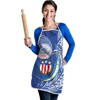 American Samoa Flag Day Apron Fautasi Race Fagatogo-Iseula O Le Moana Sailfish Tribal Style LT03 - Polynesian Pride