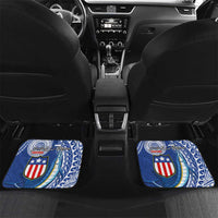 Personalised American Samoa Flag Day Car Mats Fautasi Race Fagatogo-Iseula O Le Moana Sailfish Tribal Style