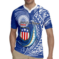Personalised American Samoa Flag Day Rugby Jersey Fautasi Race Fagatogo-Iseula O Le Moana Sailfish Tribal Style LT03 - Polynesian Pride