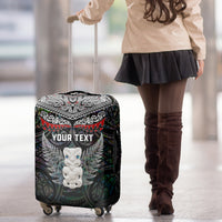 New Zealand Hei Tiki Luggage Cover Maori Green Papua Shell Pattern LT03 - Polynesian Pride