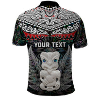 New Zealand Hei Tiki Polo Shirt Maori Green Papua Shell Pattern LT03 - Polynesian Pride