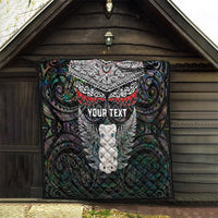 New Zealand Hei Tiki Quilt Maori Green Papua Shell Pattern LT03 - Polynesian Pride