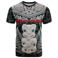 New Zealand Hei Tiki T Shirt Maori Green Papua Shell Pattern LT03 Green - Polynesian Pride