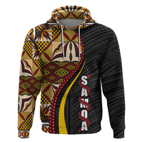 Samoa Siapo Ula Fala Zip Hoodie Polynesian Tribal Pattern LT03 Pullover Hoodie Black - Polynesian Pride