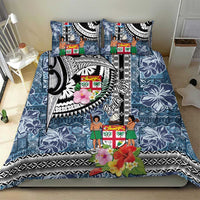 Fiji Day Bedding Set Traditional Tapa with Hibiscus and Emblems