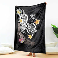 Hawaiian Tropical Plumeria Turtles Blanket Polynesian Art Tattoo