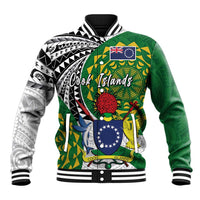 Cook Islands Independence Day Baseball Jacket National Flag and Emblem with Tatau Tattoo