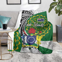 Cook Islands Independence Day Blanket National Flag and Emblem with Tatau Tattoo LT03 - Polynesian Pride