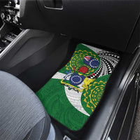 Cook Islands Independence Day Car Mats National Flag and Emblem with Tatau Tattoo