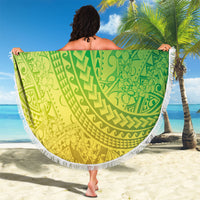 Hawaiian Turtles and Leis Beach Blanket Tribal Kakau Pattern Fresh Summer Vibe