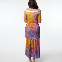 Hawaiian Turtles and Leis Puletasi Tribal Kakau Pattern Magical Rainbow Sky LT03 - Polynesian Pride