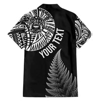 Personalised New Zealand Maori Art Tattoo and Silver Fern Family Matching Puletasi and Hawaiian Shirt LT03 - Polynesian Pride