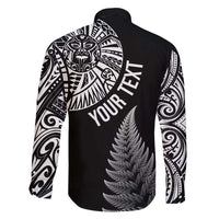 Personalised New Zealand Maori Art Tattoo and Silver Fern Family Matching Short Sleeve Bodycon Dress and Hawaiian Shirt LT03 - Polynesian Pride
