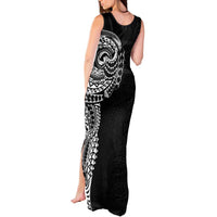 Polynesian Art Traditional Tattoo Pattern Tank Maxi Dress