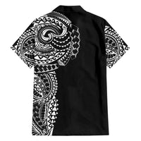 Polynesian Art Traditional Tattoo Family Matching Long Sleeve Bodycon Dress and Hawaiian Shirt Simple Style LT03 - Polynesian Pride