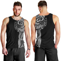 Polynesian Art Traditional Tattoo Men Tank Top Simple Style