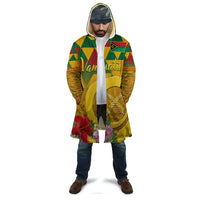 Melanesian Vanuatu Cloak With Tapa Tribal Pattern and Triangle Geometric Tricolor - Polynesian Pride