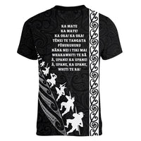 new-zealand-rugby-women-v-neck-t-shirt-haka-dance-tribal-god-mask-maori-pattern