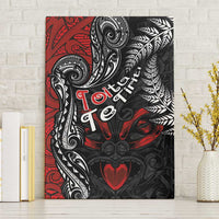 Aotearoa Toitu Te Tiriti Canvas Wall Art New Zealand Honour the Treaty - Te Tiriti Is Us LT03 Without Frame Red - Polynesian Pride