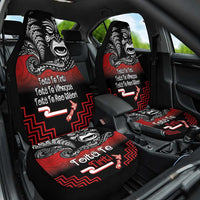 Aotearoa Toitu Te Tiriti Car Seat Cover New Zealand Honour the Treaty - Fight Together LT03 One Size Red - Polynesian Pride