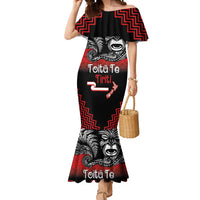 Aotearoa Toitu Te Tiriti Mermaid Dress New Zealand Honour the Treaty - Fight Together LT03 Women Red - Polynesian Pride