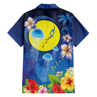 Palau Jellyfish Hawaiian Shirt Ocean Heritage Tropical Plants - Polynesian Pride
