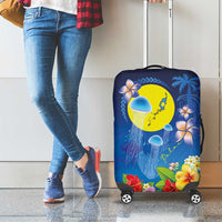 Palau Jellyfish Luggage Cover Ocean Heritage Tropical Plants - Polynesian Pride