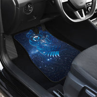 Aotearoa New Zealand New Year Car Mats Tribal Koru Tattoo Blue Galaxy Maori Silver Fern LT03 - Polynesian Pride