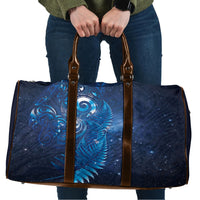 Aotearoa New Zealand New Year Travel Bag Tribal Koru Tattoo Blue Galaxy Maori Silver Fern LT03 Blue - Polynesian Pride