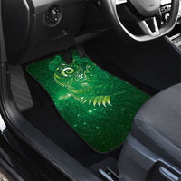 Aotearoa New Zealand New Year Car Mats Tribal Koru Tattoo Green Galaxy Maori Silver Fern LT03 - Polynesian Pride