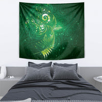 Aotearoa New Zealand New Year Tapestry Tribal Koru Tattoo Green Galaxy Maori Silver Fern LT03 - Polynesian Pride