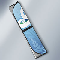 Aotearoa New Zealand New Year Auto Sun Shade Maori Motifs with Silver Fern and Matariki Stars