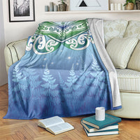 Aotearoa New Zealand New Year Blanket Maori Motifs with Silver Fern and Matariki Stars LT03 Multicolor - Polynesian Pride