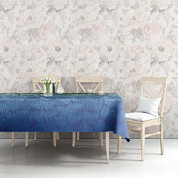 Aotearoa New Zealand New Year Tablecloth Maori Motifs with Silver Fern and Matariki Stars LT03 - Polynesian Pride