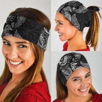 Aotearoa Moko Tribal Tattoo Neck Gaiter New Zealand Maori Penguin and Fantail Black Color LT03 - Polynesian Pride