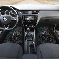Aotearoa Moko Tribal Tattoo Car Mats New Zealand Maori Penguin and Fantail Paua Shell Style