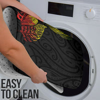 Aotearoa Moko Tribal Tattoo Bathroom Set New Zealand Maori Penguin and Fantail Reggae Style LT03 - Polynesian Pride