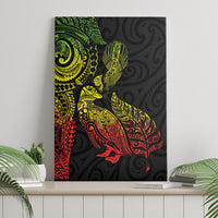 Aotearoa Moko Tribal Tattoo Canvas Wall Art New Zealand Maori Penguin and Fantail Reggae Style LT03 - Polynesian Pride