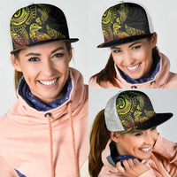 Aotearoa Moko Tribal Tattoo Mesh Trucker Cap New Zealand Maori Penguin and Fantail Reggae Style LT03 - Polynesian Pride