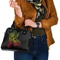Aotearoa Moko Tribal Tattoo Shoulder Handbag New Zealand Maori Penguin and Fantail Reggae Style