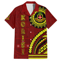 Kolisi Tonga Atele Hawaiian Shirt Ngatu and Polynesian Pattern LT03 Red - Polynesian Pride