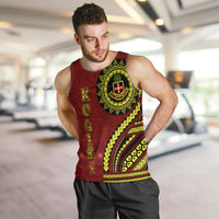 Kolisi Tonga Atele Men Tank Top Ngatu and Polynesian Pattern