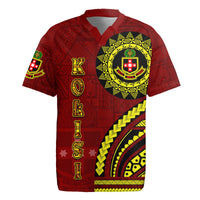 Kolisi Tonga Atele Rugby Jersey Ngatu and Polynesian Pattern LT03 Red - Polynesian Pride